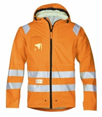 8233 Snickers High-Vis PU RegenJacke, Klasse 3