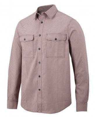 8507 Snickers AllroundWork Kariertes Langarmshirt