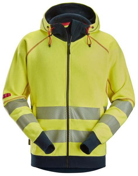 2866 Snickers ProtecWork Arc Full Zip Hoodie Hohe Sichtbarkeit Klasse 3