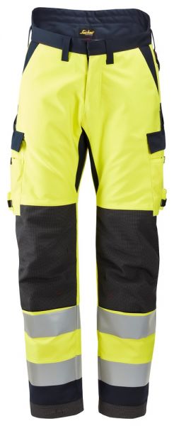 6663 Snickers ProtecWork Winterhose HiVis Kl.2, Regular Fit