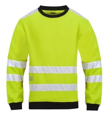8053 Snickers Warnschutz Mikro Fleece Rundkragen, Klasse 3