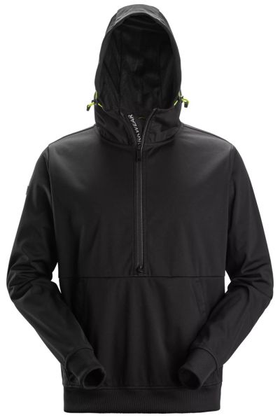 8400 Snickers FlexiWork Windblocker Stretch-Hoodie mit Halbreissverschluss