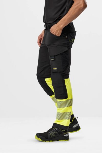 6335 Snickers High-Vis-4-Wege-Stretch-Hose Warnschutzklasse 1