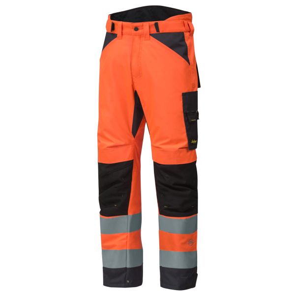6639 Snickers AllroundWork, High-Vis 37.5® isolierende Arbeitshose+, Klasse 2